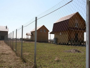 Забор из сетки рабицы в натяг с протяжкой арматуры 150 метров фото в Лукоянове